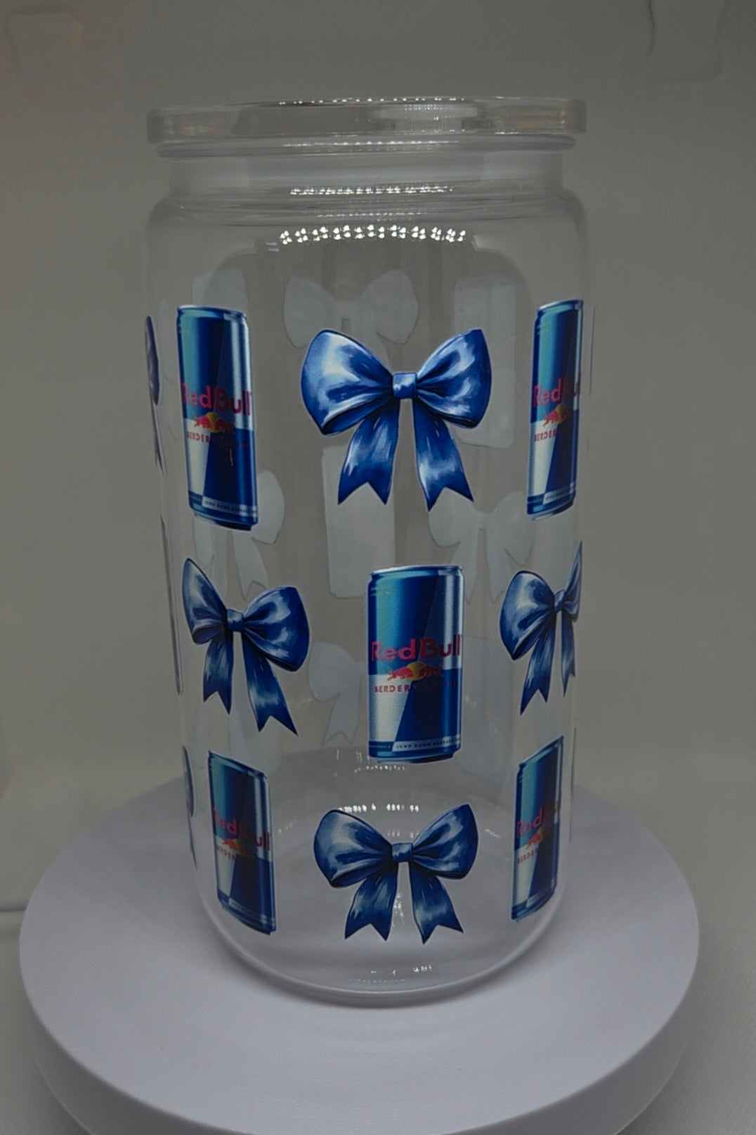 Kunststof drinkbeker RB strik blauw 500 ml