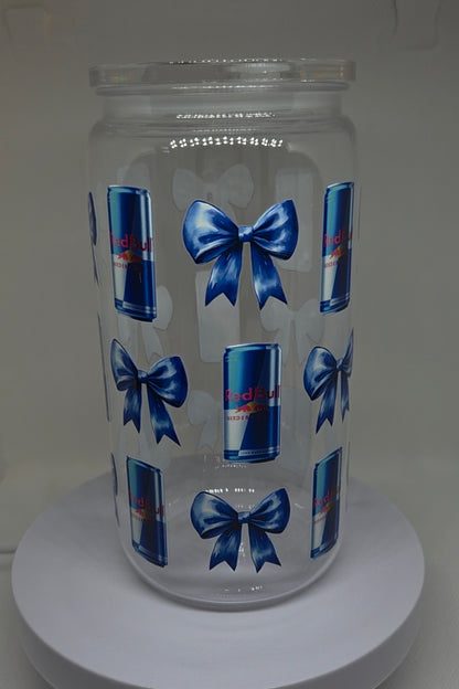 Kunststof drinkbeker RB strik blauw 500 ml