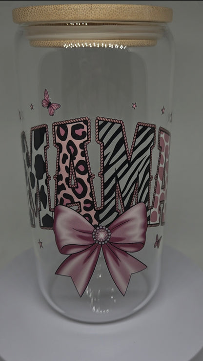 Glazen drinkbeker 500ml Mama