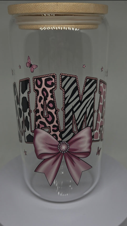 Glazen drinkbeker 500ml Mama