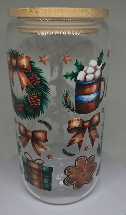 Glazen drinkbeker 500ml cozy cozy