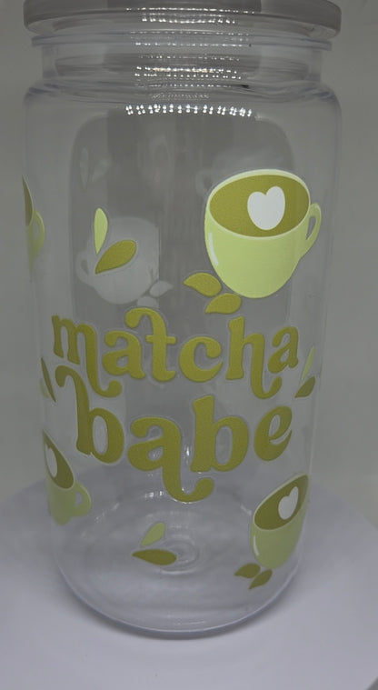 Kunststof drinkbeker 500 ml Matcha babe