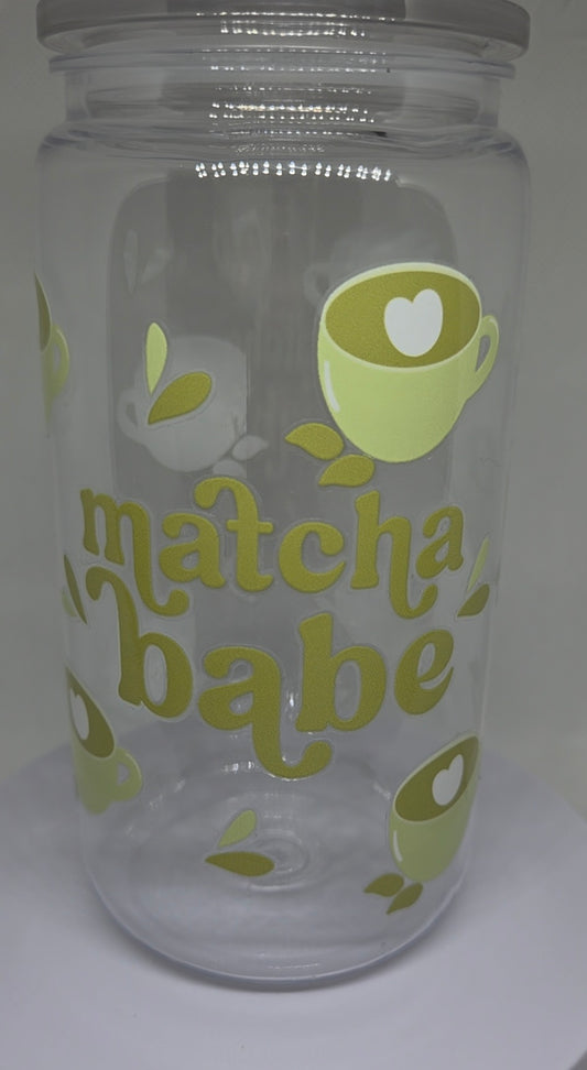Kunststof drinkbeker 500 ml Matcha babe
