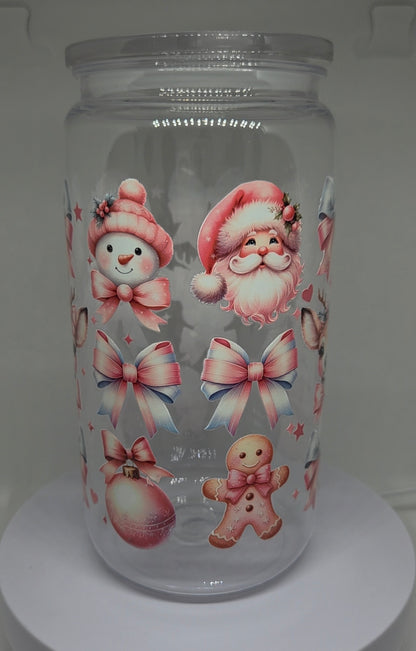Kerstman kunststof 500 ml drinkbeker