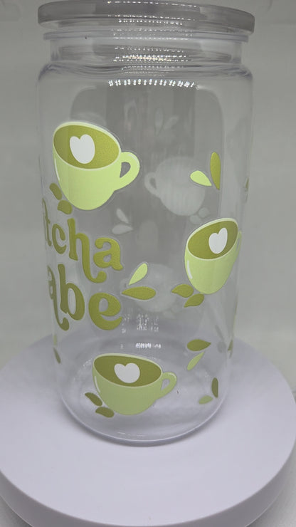 Kunststof drinkbeker 500 ml Matcha babe
