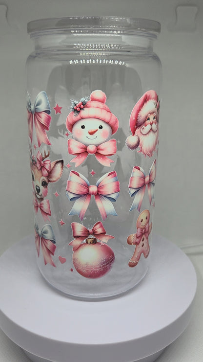 Kerstman kunststof 500 ml drinkbeker