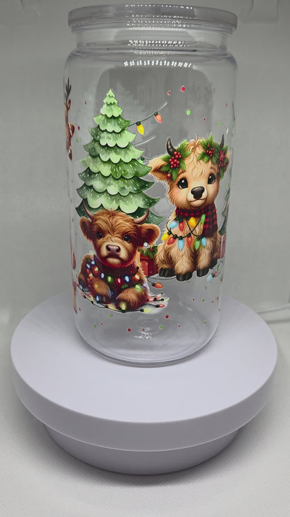 Kerst dier 500 ml kunsstof 500 ml drinkbeker