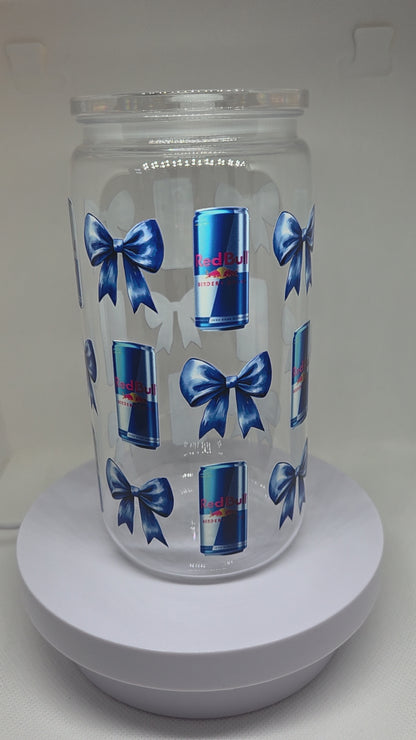 Kunststof drinkbeker RB strik blauw 500 ml