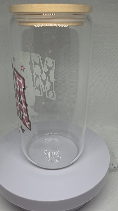 Glazen drinkbeker 500ml Mama