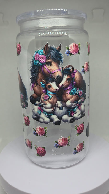 Paarden kunsstof 500 ml drinkbeker